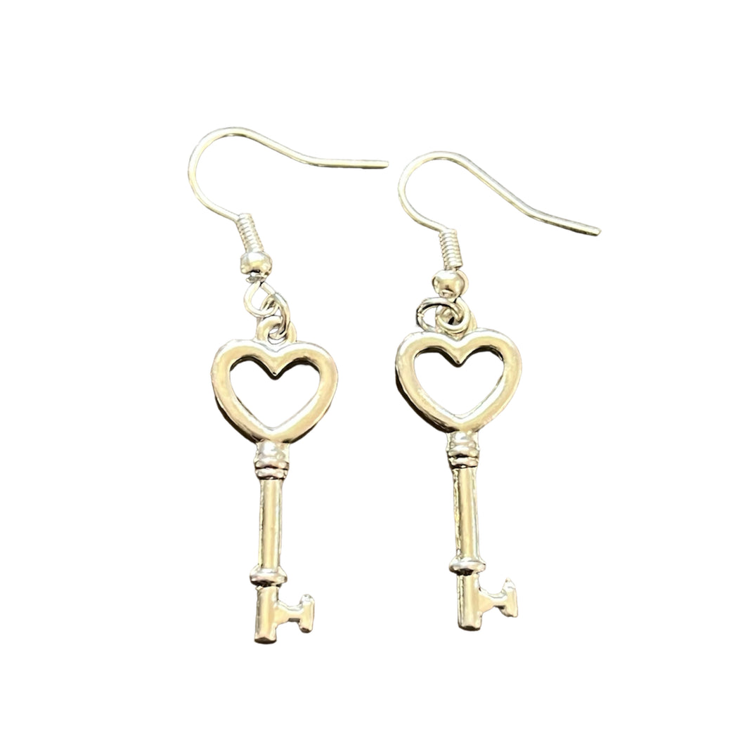 Key to my heart earrings