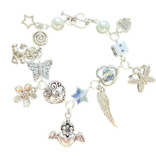 Load image into Gallery viewer, twin flame charm bracelet
