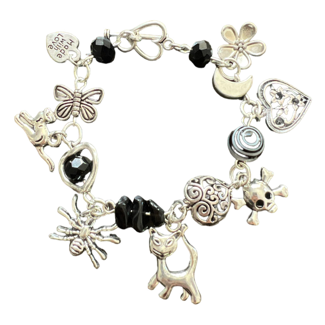 Black Cat charm bracelet