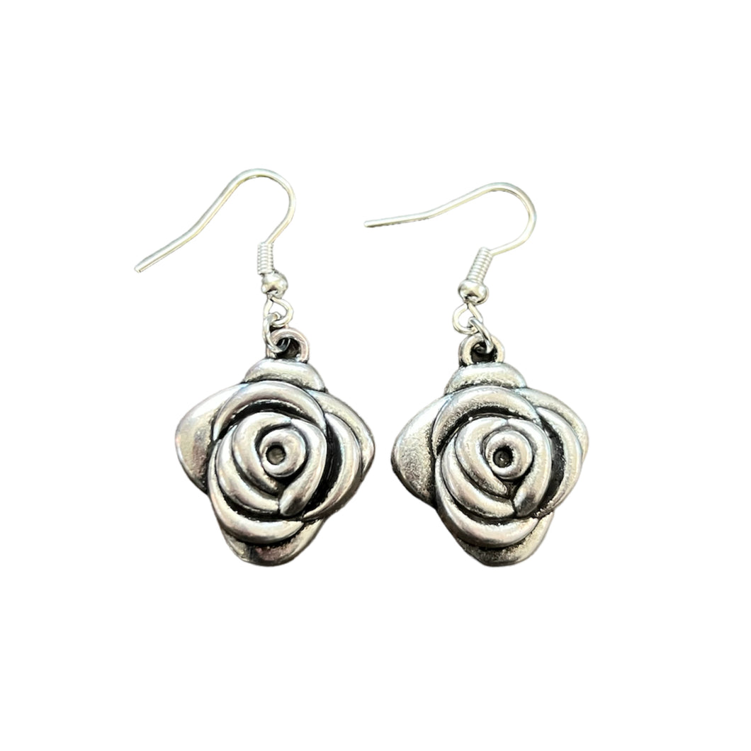 Rose earrings