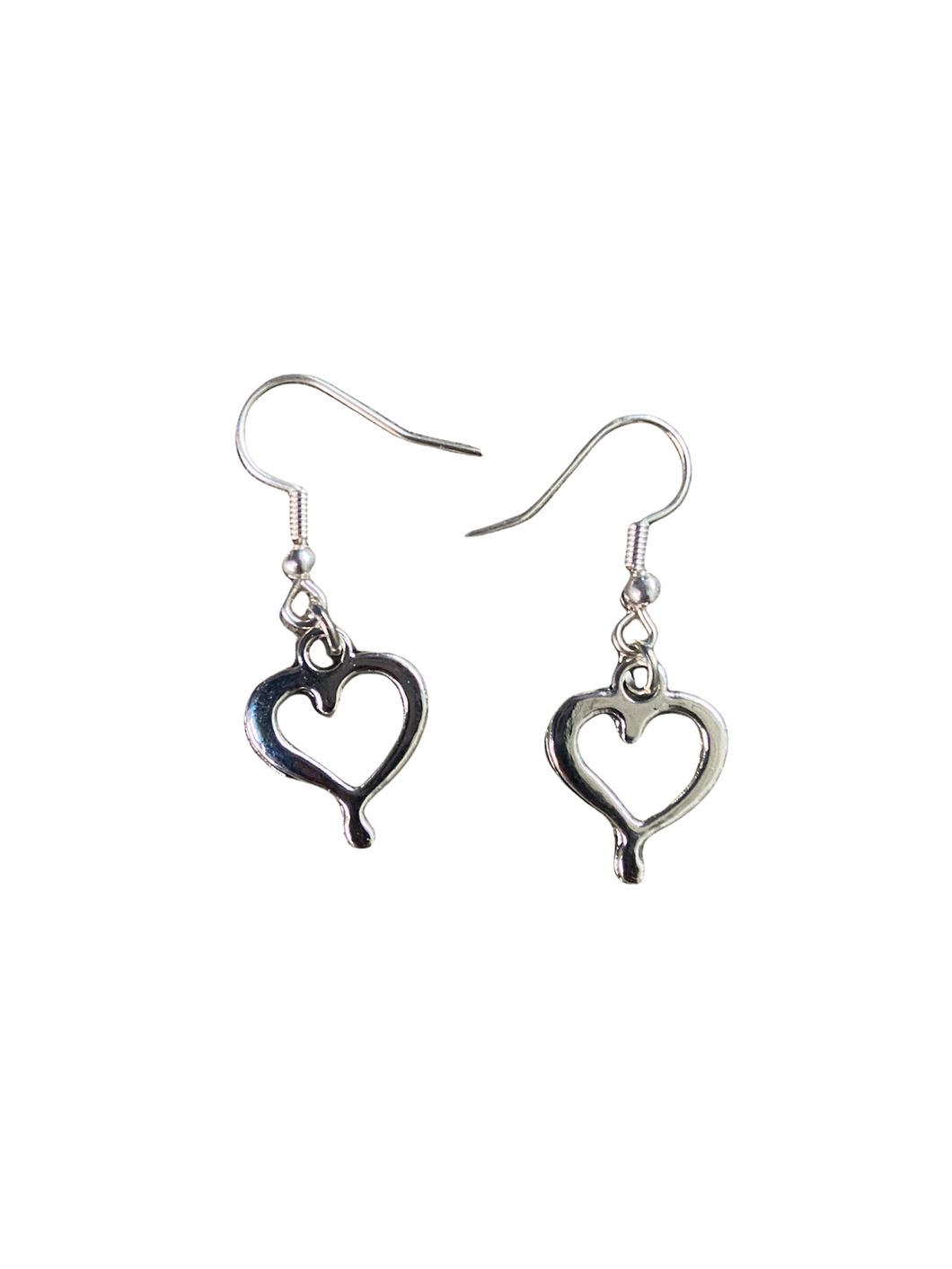 Open heart earrings