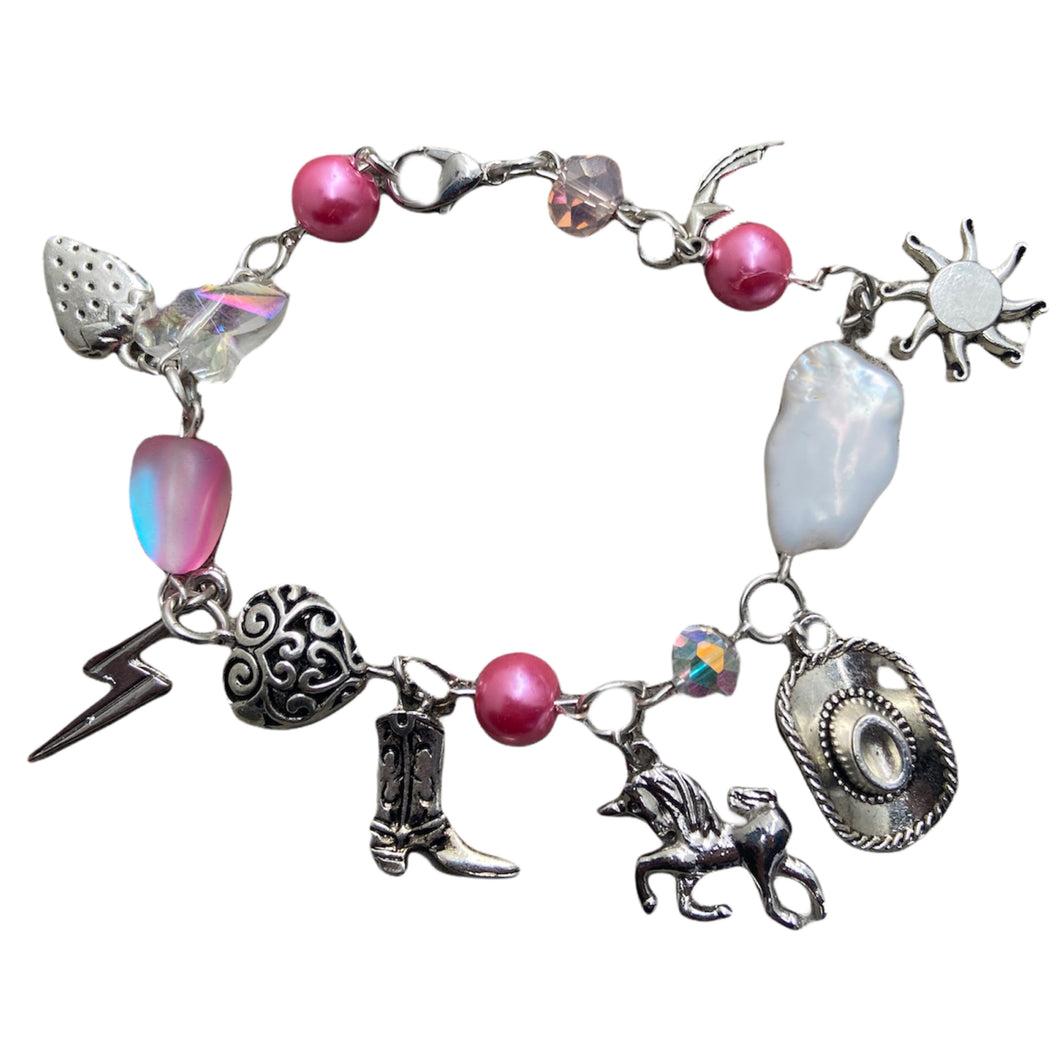 Cowgirl charm bracelet