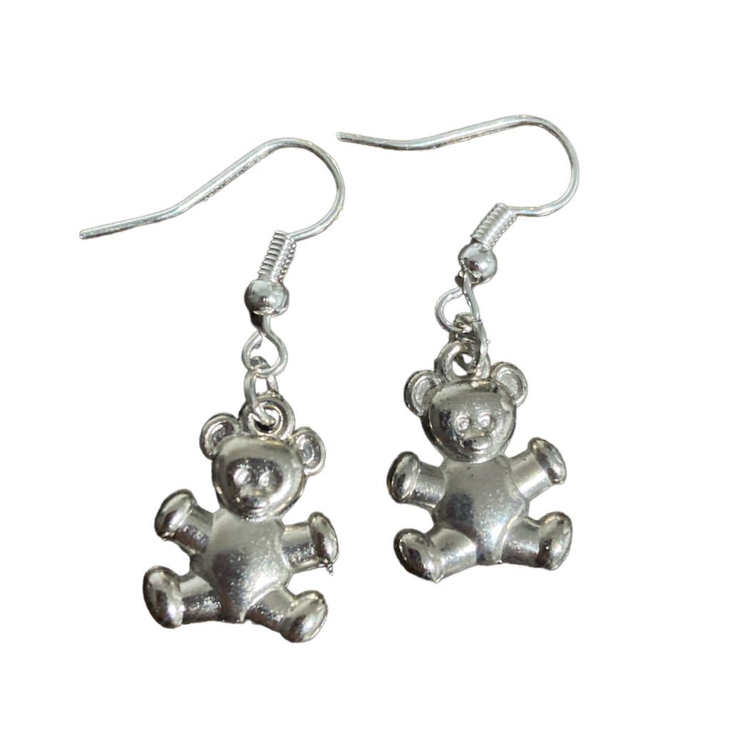 Teddy bear earrings
